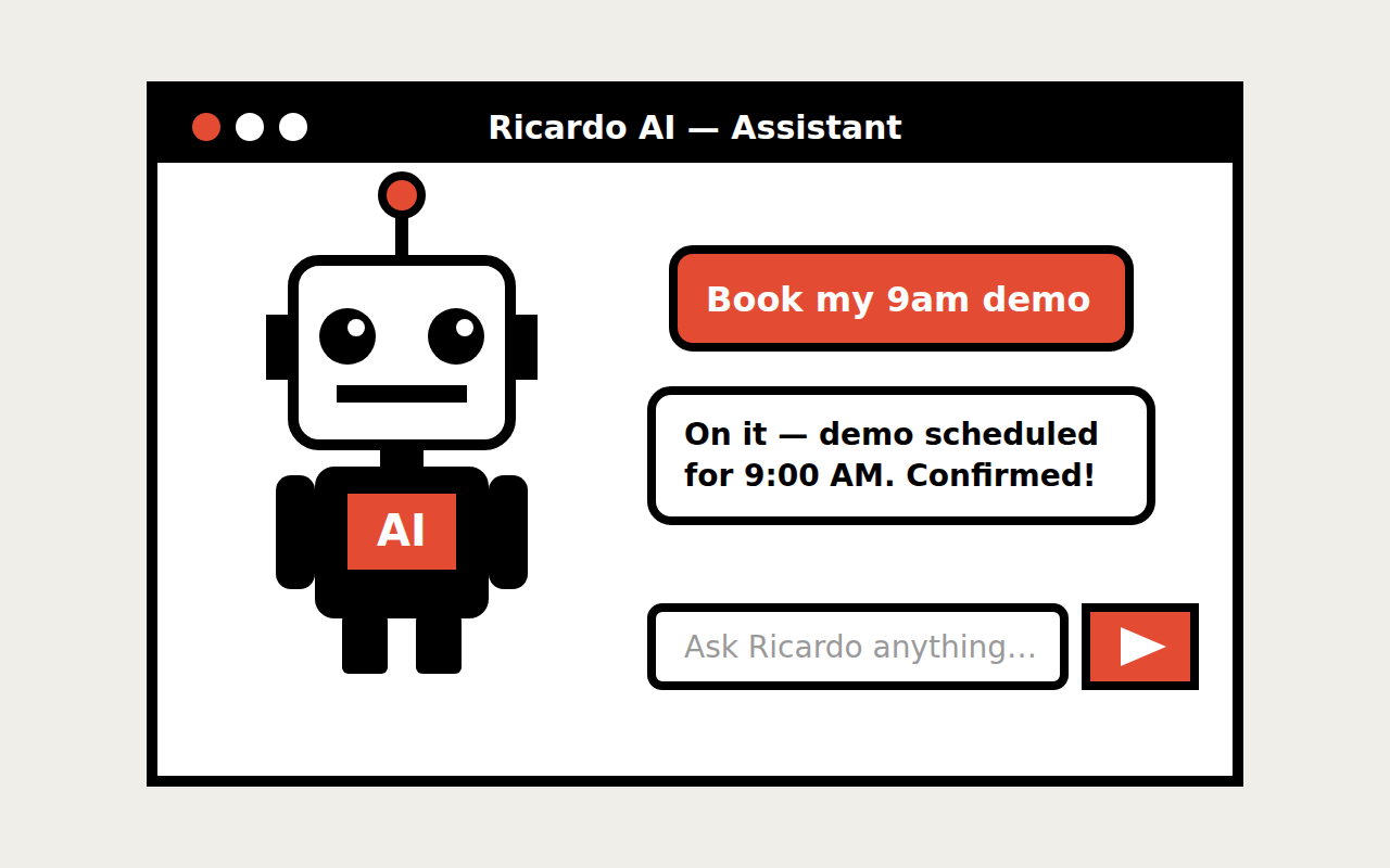 Ricardo AI assistant robot